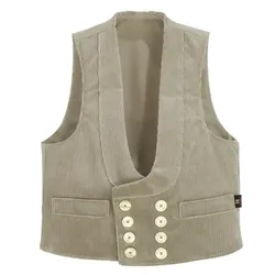 Zunftweste Trenkercord "HEINER" - 90 - beige