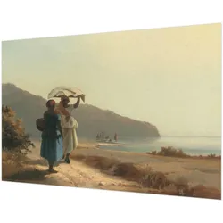 FOTOTAPETE 152x104 cm - Ein Spaziergang am Meer