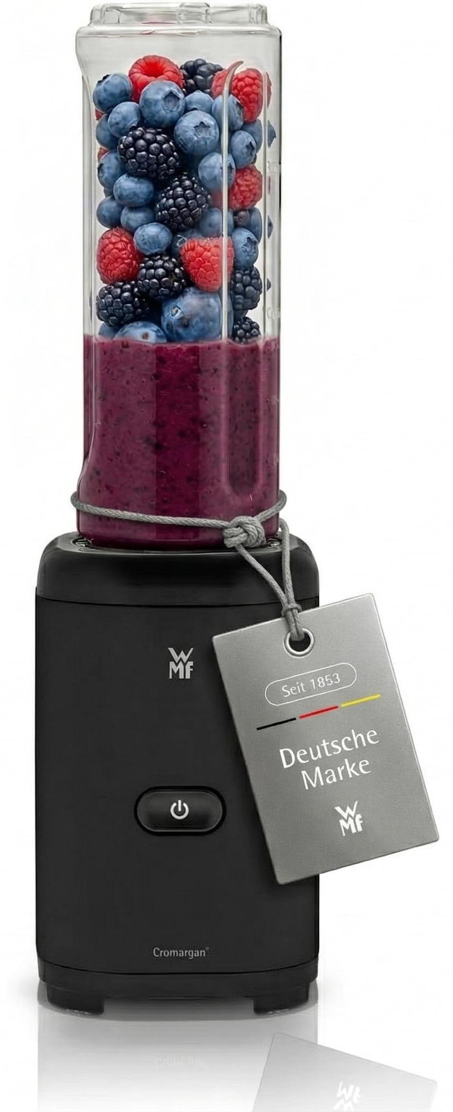 WMF Kult X Mix & Go Blender voor smoothies en drankjes met 4 roestvrijstalen messen