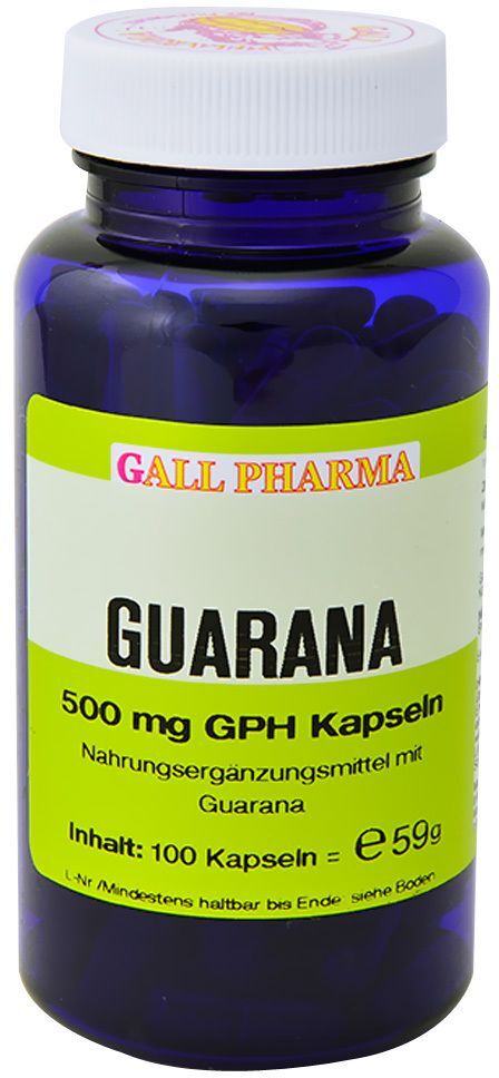 GALL PHARMA Guarana 500 mg GPH Kapseln 100 St