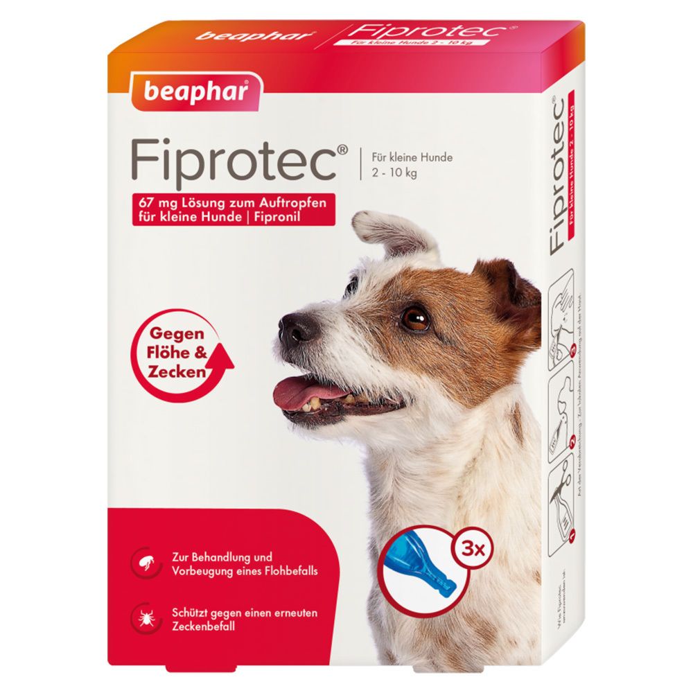 Fiprotec 67 mg Lösung z.Auftr.f.kleine Hunde 3x0,67 ml Tropfen