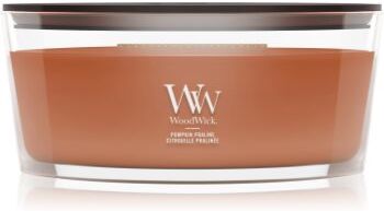Woodwick Pumpkin Praline vela perfumada com pavio de madeira 453.6 g. Pumpkin Praline