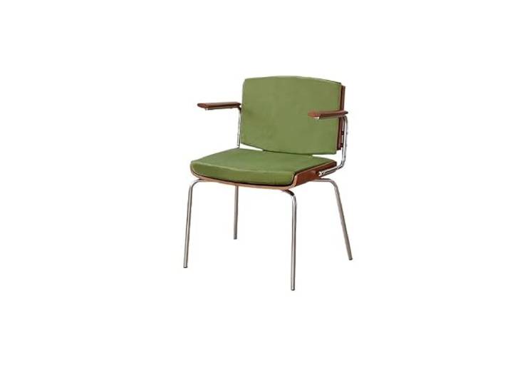 DIANXI Lounge-Sessel Skandinavischer Einzelstuhl Antiker Esszimmerstuhl Haushalt Kleiner Haushaltsstuhl Rückenlehnenstuhl Balkon Woodson Stuhl Berlin Retro Sofastuhl