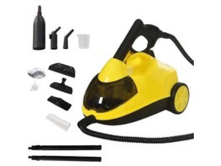 Nettoyeur Vapeur Nettoyeur Vapeur Haute Pression 2000W Réservoir 2L Câble 5 m 5 Bars 106°C Pour Maison/Auto/Tissus jaune
