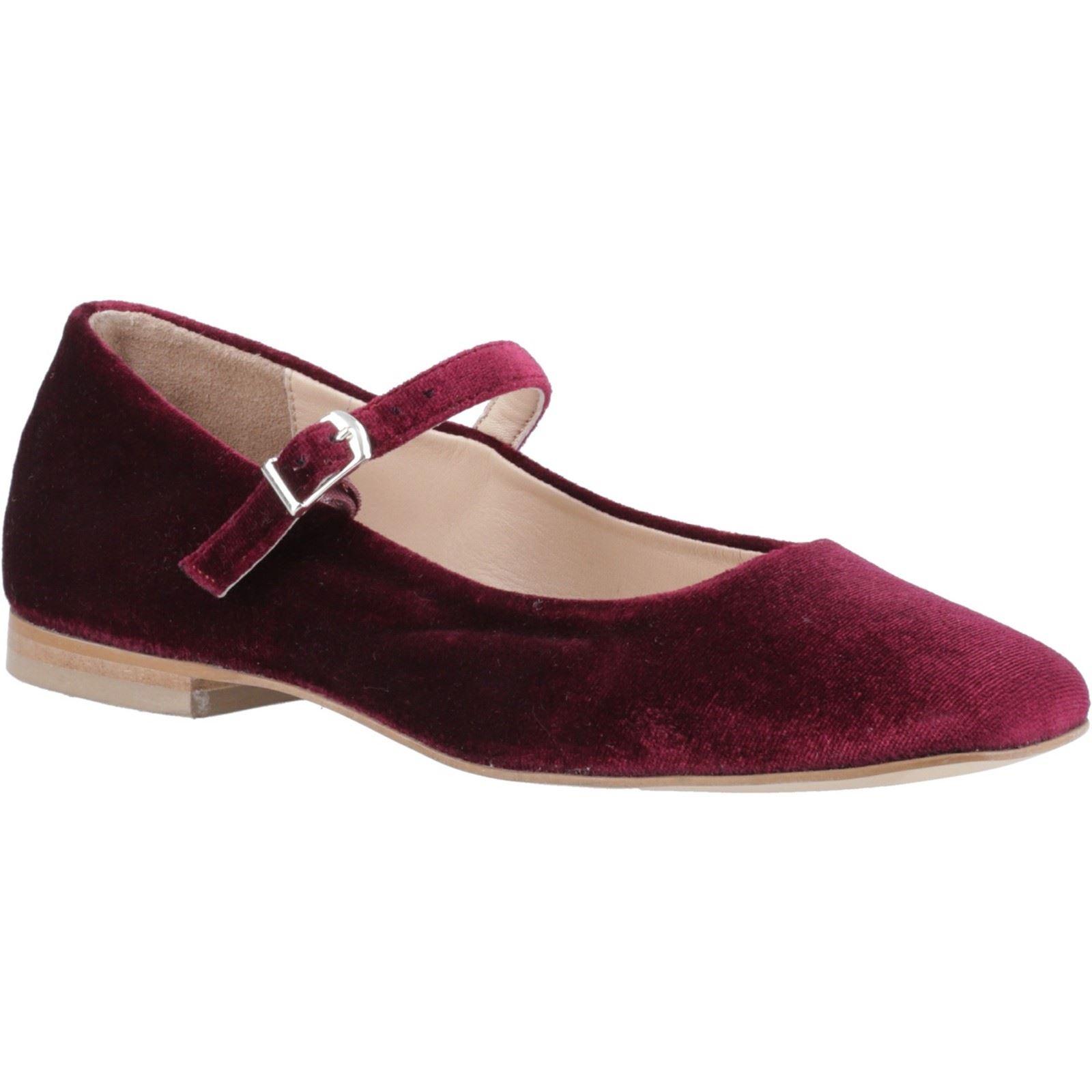 Hush Puppies Pasha Samt Damen Bordeaux Schuhe