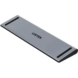 Unitek Stacja/replikator Stacja dokująca USB-C z DisplayLink 4K 4K@30Hz 5Gbps PD 100W (USB-C), Dockingstation + USB Hub, Schwarz