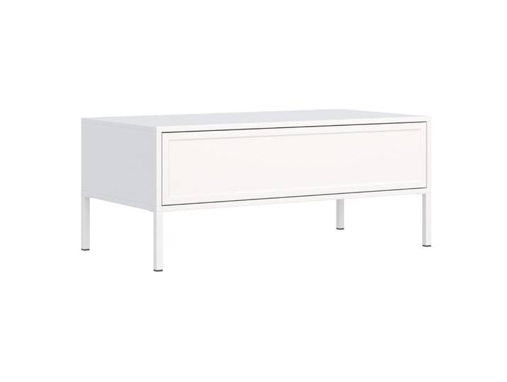 Velveto Couchtisch mit Schublade 100x50 cm weiß