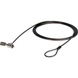 LINDY Laptop Schloss Schlüsselschloss inkl. 2 Schlüssel 2 m Lindy - Sicherheitskabelschloss - durchsichtig schwarz 21150
