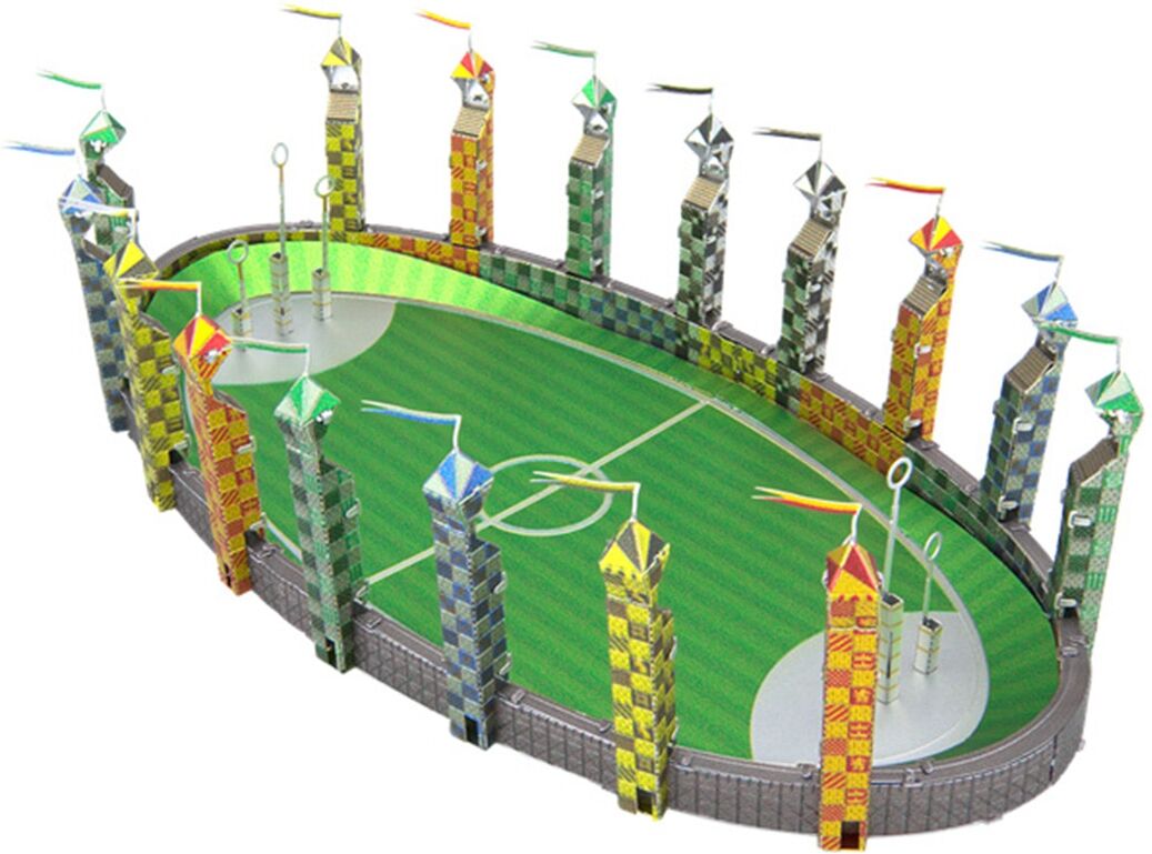 Harry Potter Figura Metal Earth Quidditch Pitch . Negro