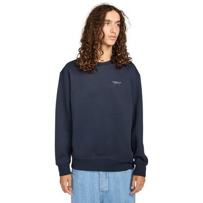 Sweatshirt ELEMENT "Element Co", Herren, Gr. M, blau (eclipse navy), Obermaterial: 85% Polyester, 15% Baumwolle., Sweatshirts Sweatshirt