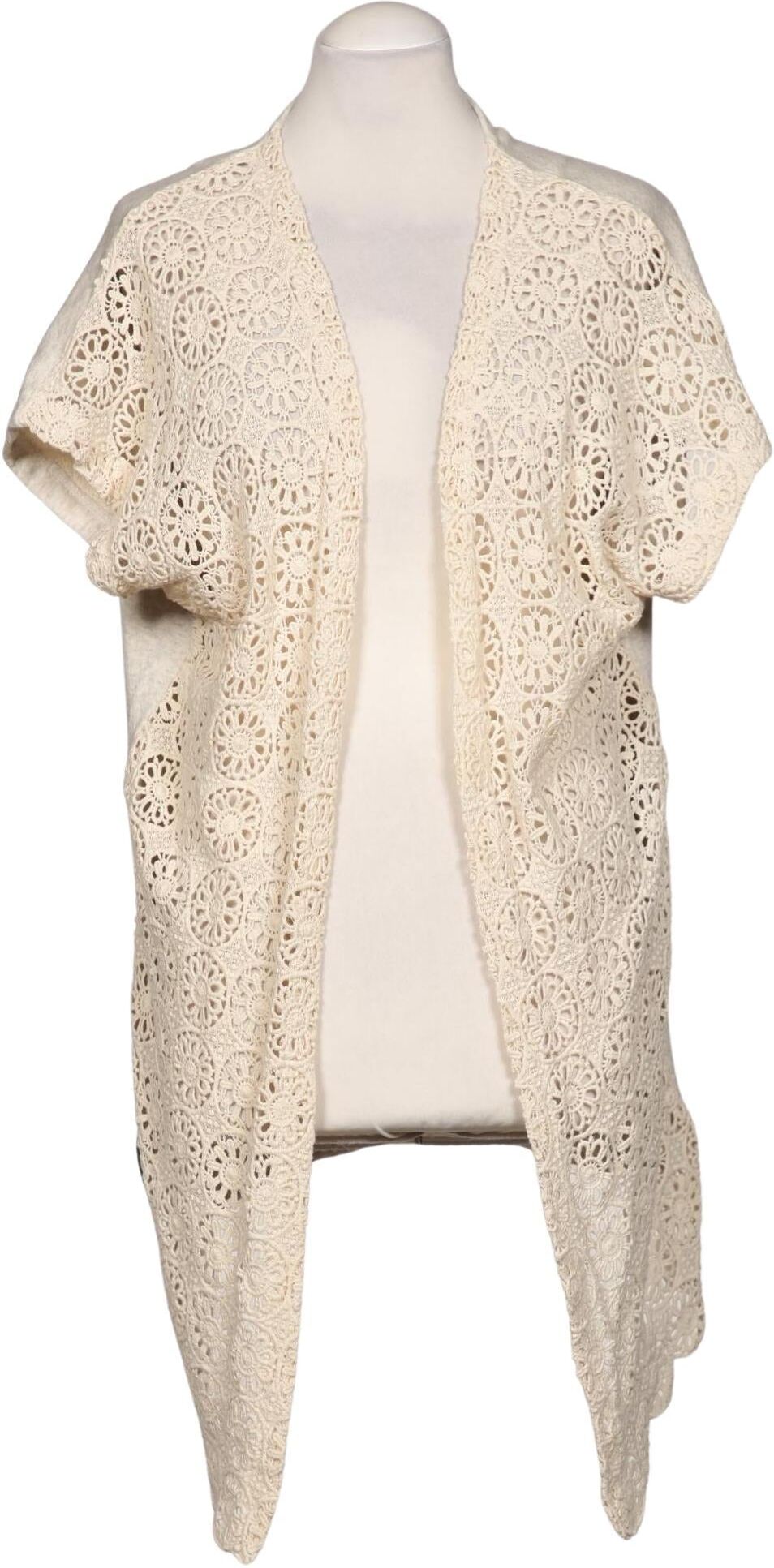 Shisha Brand Damen Strickjacke, Cremeweiß, Gr. S, Baumwolle - Second Hand