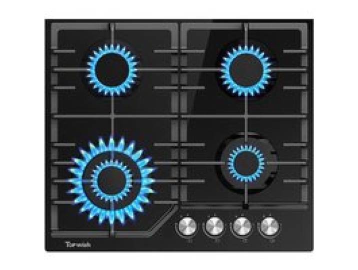 Plaque De Cuisson Gaz 4 Feux Plaque Gaz 4 Feux Encastrable 8000W Table De Cuisson 60Cm Ng/Lpg Décapotable Protection DExtinction