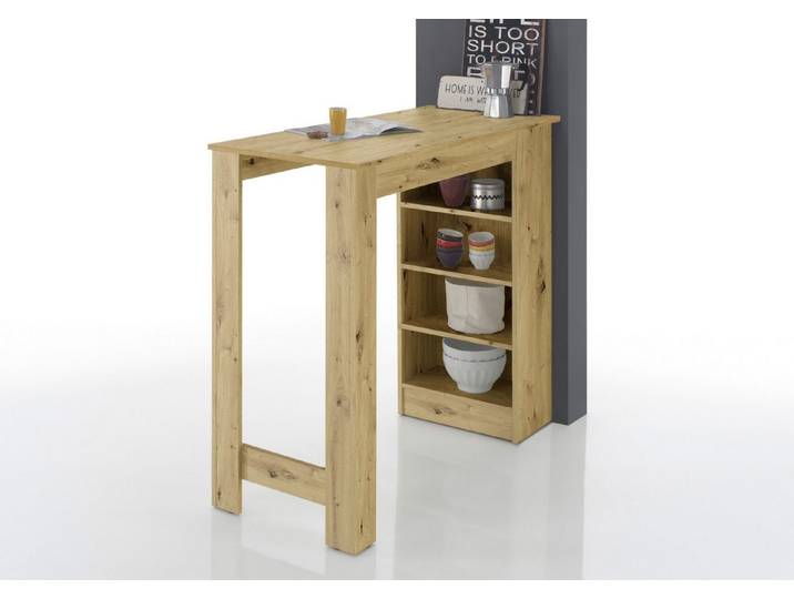 PREISBRECHER Bartisch Mojito, in Artisan Eiche Dekor - 115x103x50cm (BxHxT)