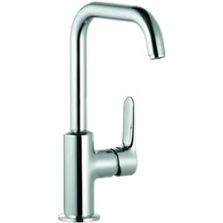 Kludi Objekta Waschtischarmatur 320240575 chrom, ohne Ablaufgarnitur, Hebel seitlich