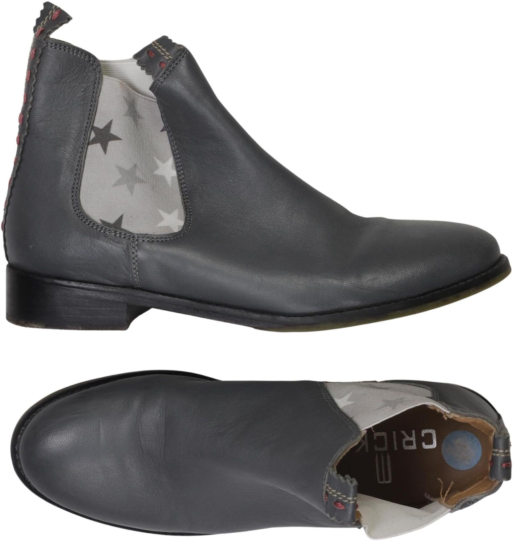 Crick IT Damen Stiefelette, Grau, Gr. EU 39, Leder - Second Hand