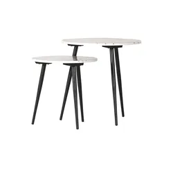 Beistelltisch 2er Set   ¦ weiß
