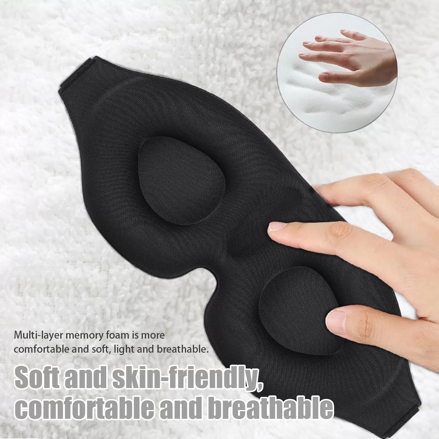 INF Masque de sommeil 3D avec accessoires