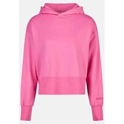 Kapuzenpullover SALZHAUT "Hoodie BELEVERN", Damen, Gr. M, rosa (blossom), Obermaterial: 100% Baumwolle CO., Pullover Kapuzenpullover