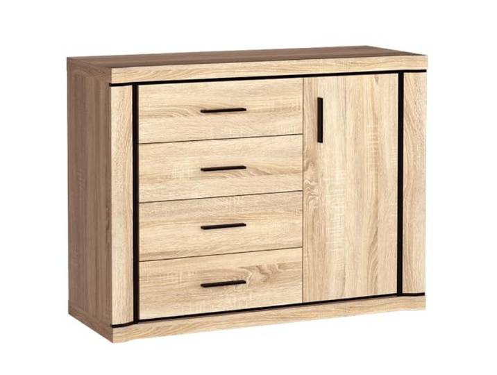 Lomadox Sideboard Kommode 117cm in Sonoma Eiche