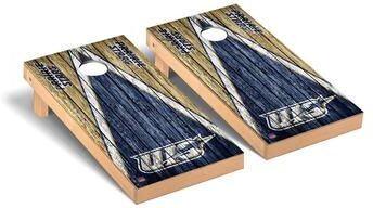 Skip's Garage Illinois Springfield UIS Prairie Stars Weathered Cornhole Board Set