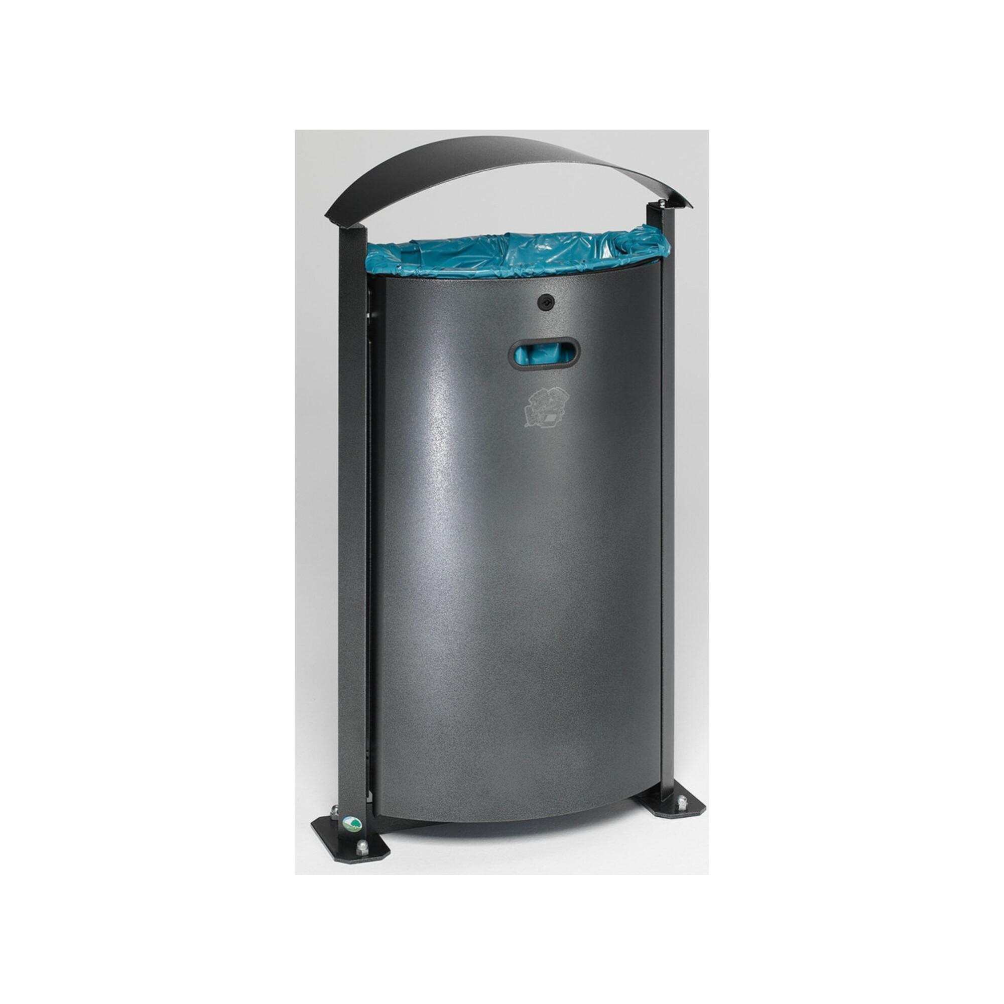VAR Abfallsammler E 03 antik-silber 90 l (40240)