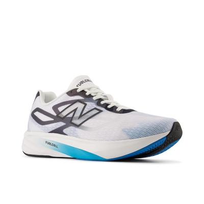 Laufschuh NEW BALANCE "Flight-R", Herren, Gr. 44, blau (nb 103 weiß, altitude, schwarz night), Synthetik, Textil, Schuhe Laufschuh, für leichte, reaktionsfreudige Dämpfung