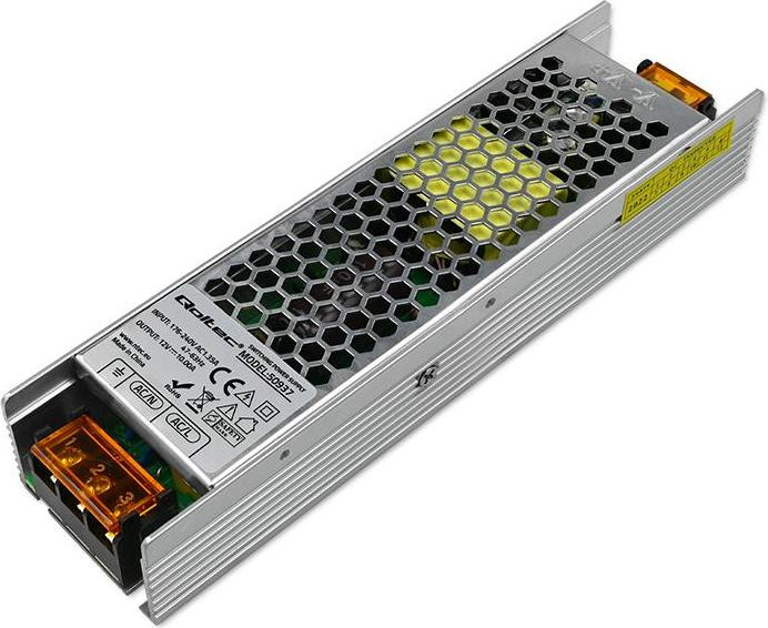Qoltec LED-voeding schakelend IP20 120W 12V 10A Slank