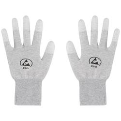 TRU COMPONENTS ESD-Handschuh mit Beschichtung an den Fingerspitzen Kleider-Größe: L Polyamidfaser, PU-Beschichtung TC-12539848