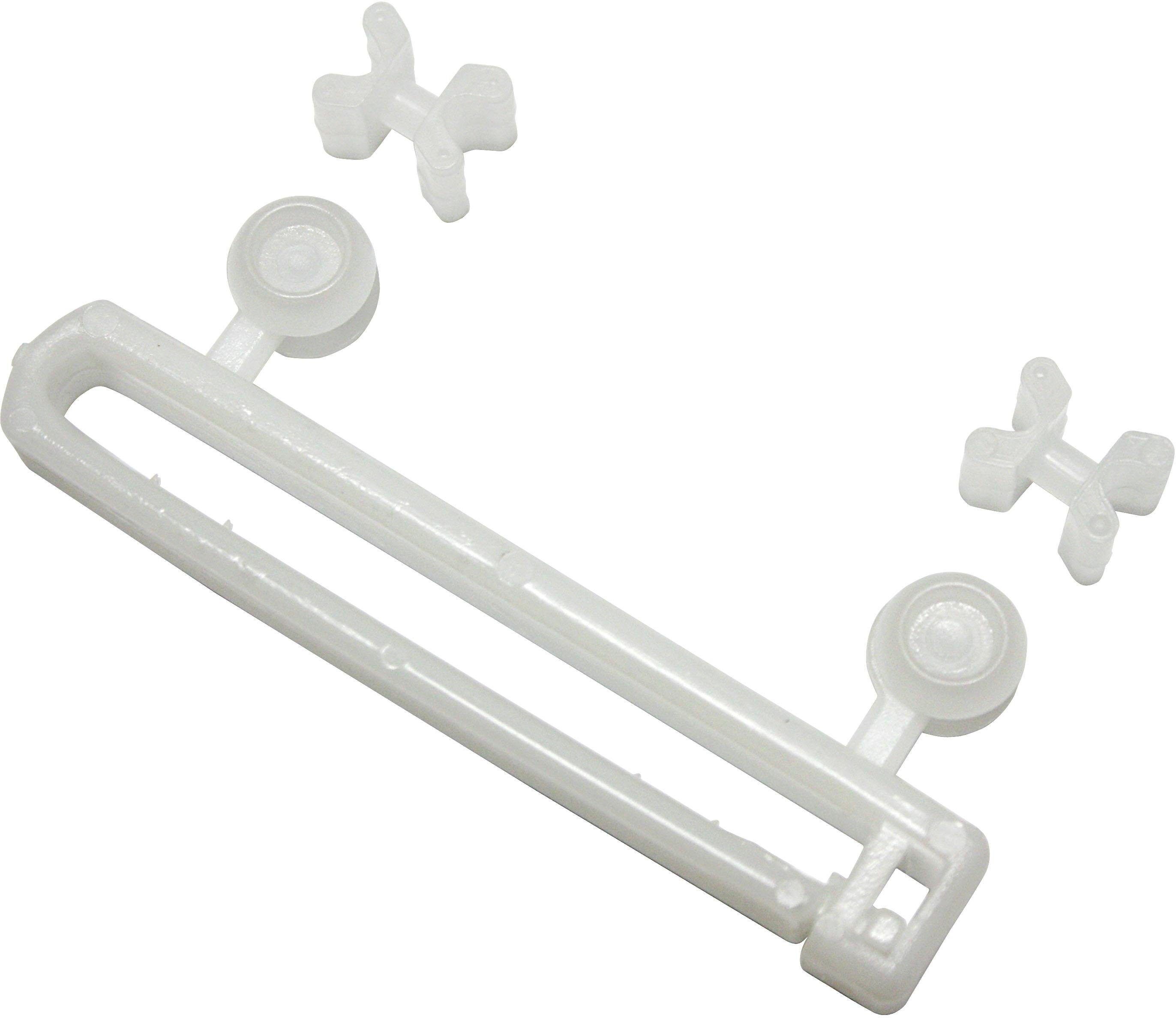 Klick-Gleiter GARDINIA "Schlaufenleiter mit X-Gleitern und Rollen" Gr. 1, weiss (weiß), L:5,9cm, Kunststoff, Gardinenbefestigungen, Klick-Gleiter, Serie Flächenvorhang-Technik Atlanta 3-läufig weiß B/H/L: 5,9cm, 10 Stk.