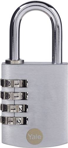 YALE Y151B/40/130/1 Vorhängeschloss 40mm Silber Zahlenschloss