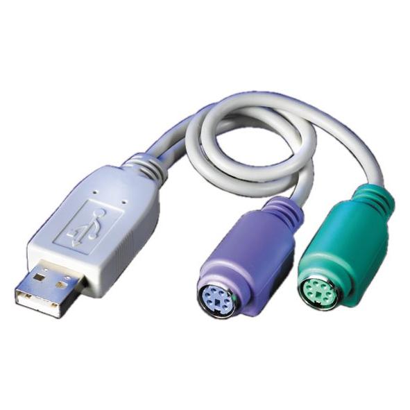 Roline USB 2.0 zu PS/2 (0.30 m) (12.99.1077/ 12.99.1075)