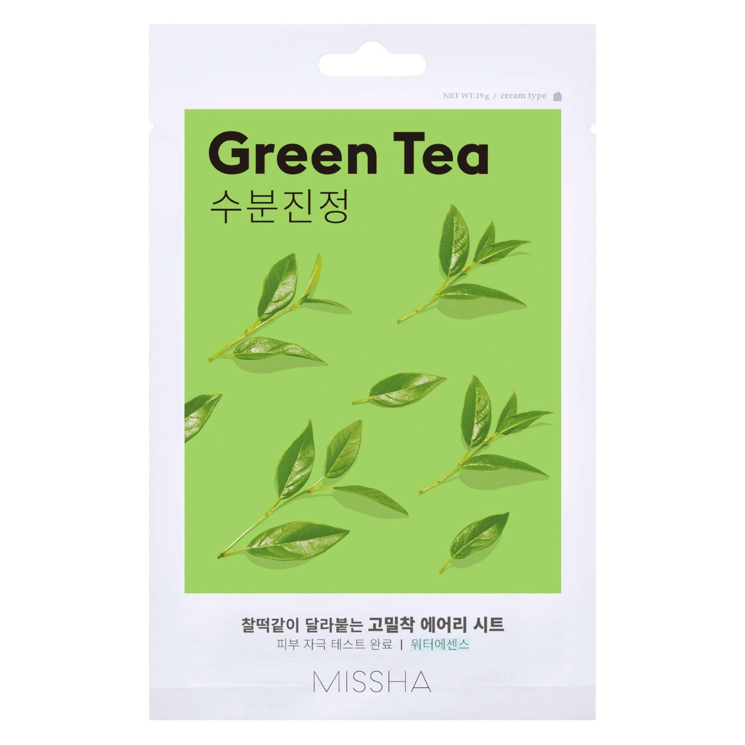 Missha - Hydrating sheet mask with green tea Green Tea (Airy Fit Sheet Mask) 19 g (19 g) (10602017)