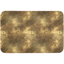 BADEMATTE Antik - Metallic-Look - Gold Badvorleger 90x60 cm