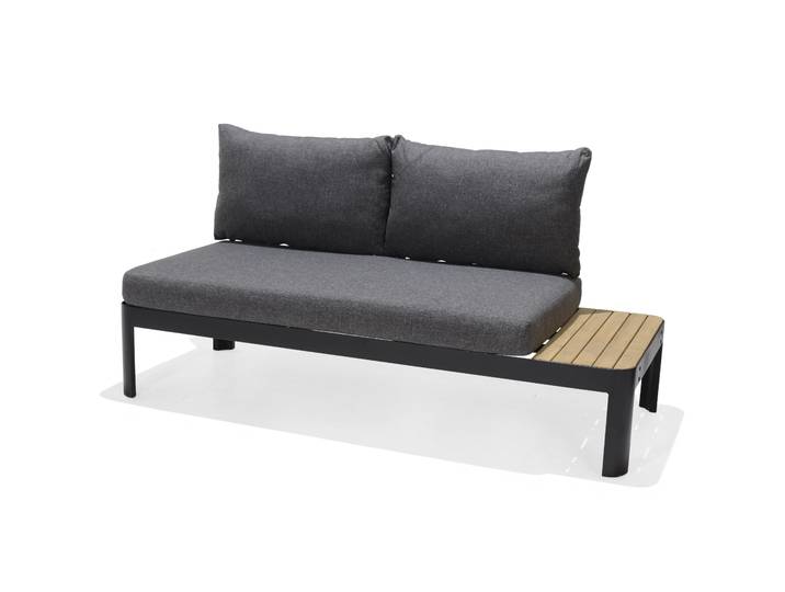 ScanCom Portals 2-sitzer Sofa Aluminium / Teak