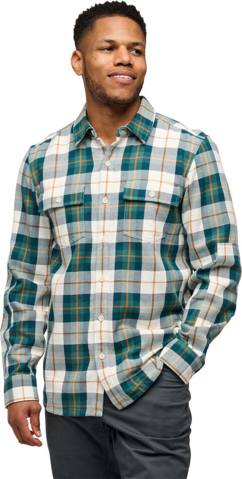Black Diamond Men's Project Twill Long Sleeve Shirt Raging Sea-Henna M