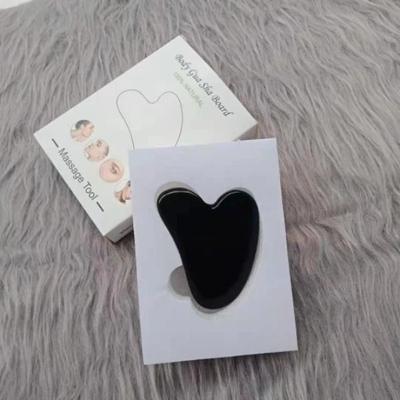 Uplifted Finds High Quality Quartz Jade Facial Roller And Gua Sha Anti Aging Set black With Box 1