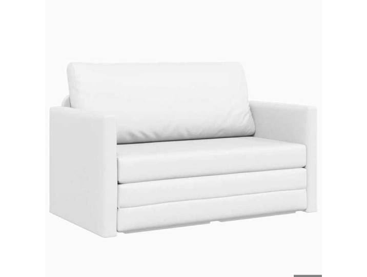 En solde  Canapé-Lit 110cm - SWEETY - Fauteuil-lit double - Design convertible - Blanc Simili cuir LV1244