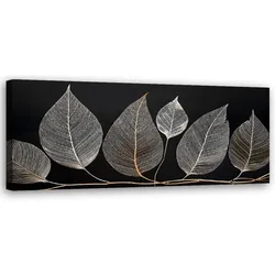 WANDBILD minimalismus hinterlässt zweig glamour silber