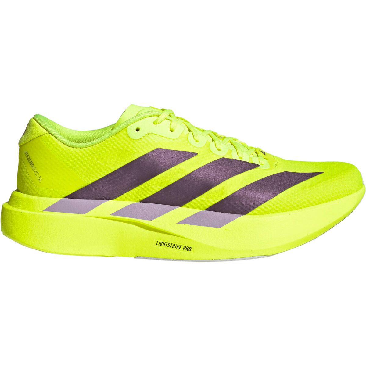 adidas Adizero EVO SL Woven Shoes Men solar yellow/aurora plum/powder plum (082A) 11.5 JR2024-082A-690