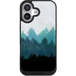 Nivocase Handyhülle für Apple iPhone 17 Hülle NIVOpure Case Schwarz Abstrakt Baum Wald (Apple iPhone 17), Smartphone Hülle, Schwarz