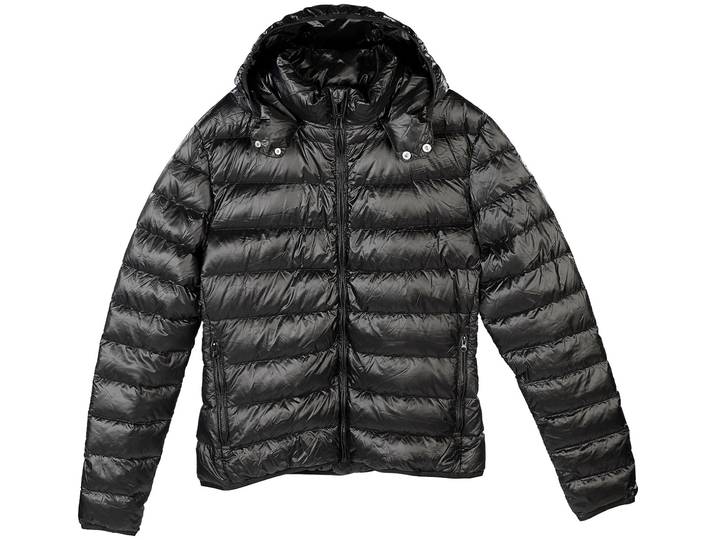 Daunenjacke, schwarz, Grösse XL, unisex, Stepp-Optik