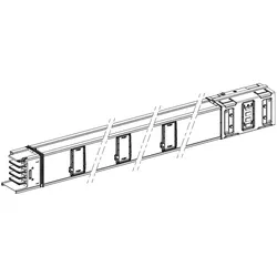 Schneider Electric KSA1000ED4206 KSA gerades Element, 1000A, 2m, 6Abgänge