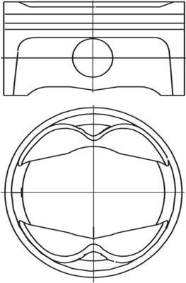 MAHLE 503 PI 00101 000 Kolben für PORSCHE 911 (996) 911 (997) 911 Cabriolet (996) 911 Cabriolet (997) 911 Targa (996)