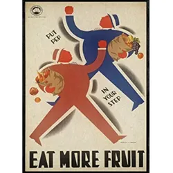 POSTER Essen Sie Mehr Obst A4 Rahmenlos