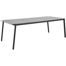 Brafab, Gartentisch + Balkontisch, Lyra Gartenesstisch Aluminiumgestell 220x100 cm (220 x 100 x 73 cm)