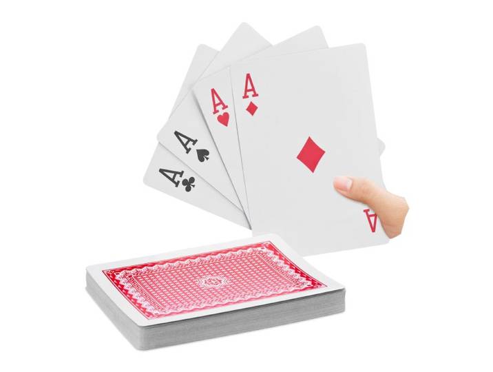 Relaxdays 2 x Pokerkarten Jumbo 54 Karten
