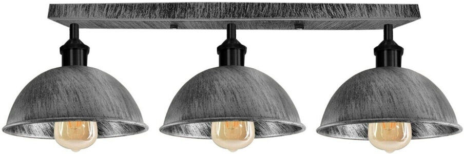 Ebern Designs Emma-Jade Semi Flush Mount Brushed Silver