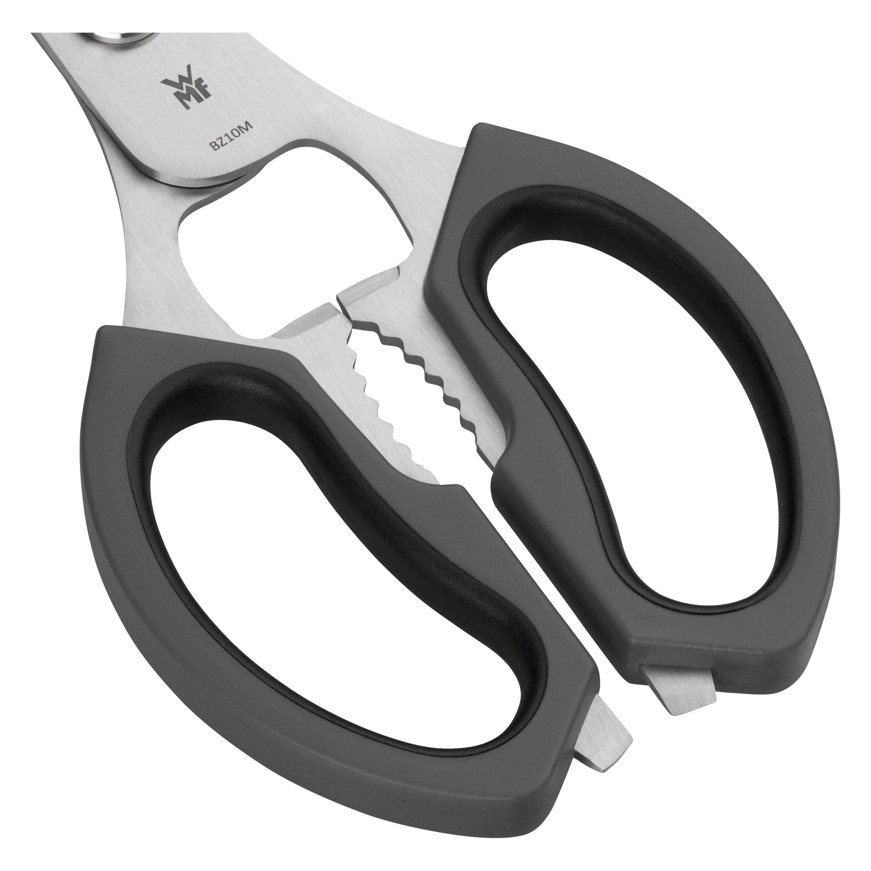 WMF Küchenschere Haushaltsschere Allzweckschere 23cm Sägeschliff Softgriff (23 cm) (18.8321.6030)