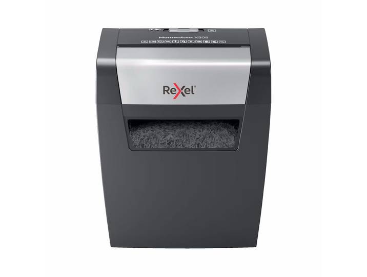 Rexel Aktenvernichter Momentum X308 – Aktenvernichter/Schredder – schwarz