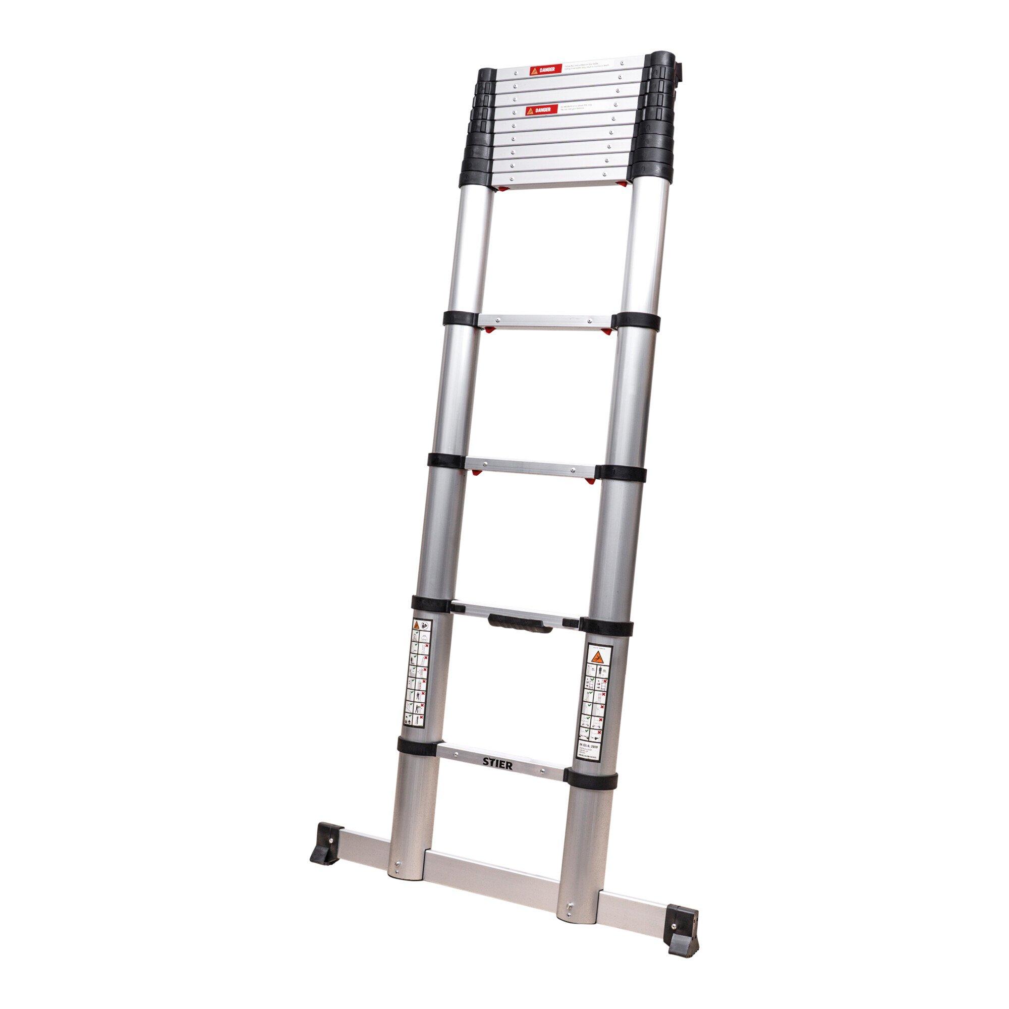 STIER Teleskopleiter Premium+ 3,8 m 13 Sprossen (903474)